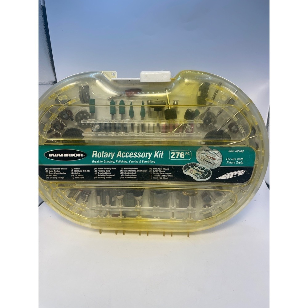 New 276 pc Rotary Accessory‎ Kit for Handheld & Flex Shaft  Rotary Tools